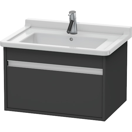 Duravit Ketho Wall-Mounted Vanity Unit Kt666304949 Graphite Matt KT666304949